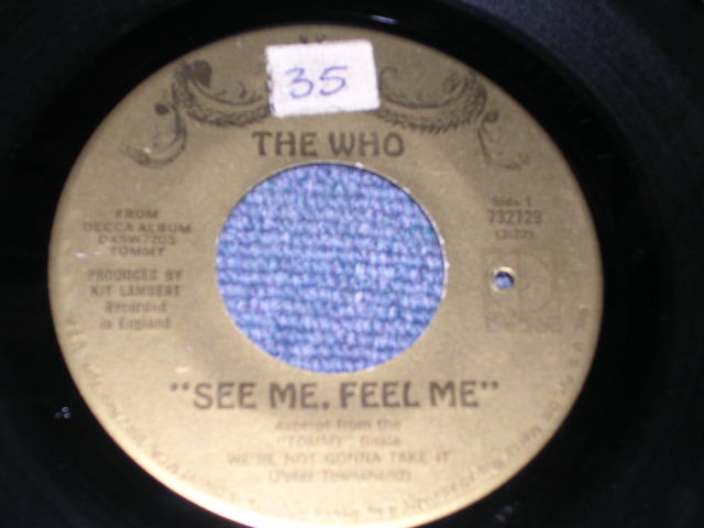 画像: THE WHO - SEE ME FEEL ME  / 1970 US ORIGINAL 7"SINGLE With PICTURE SLEEVE