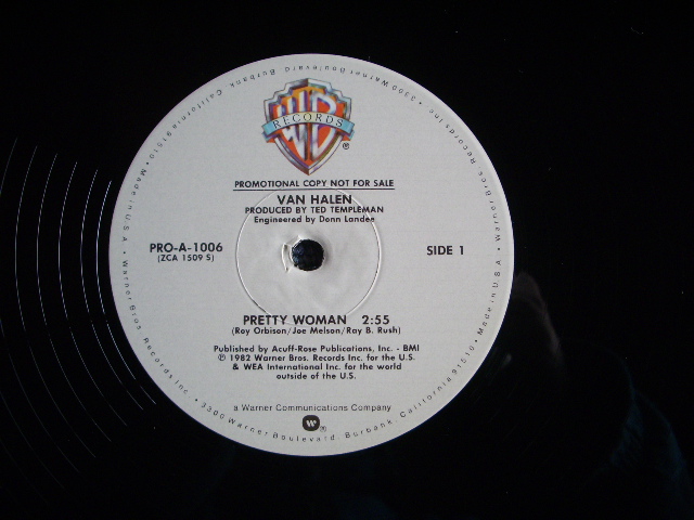 画像: VAN HALEN - PRETTY WOMAN / 1982 US ORIGINAL PROMO ONLY 12" 