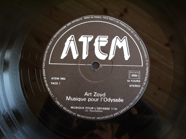 画像: ART ZOYD - MUSIQUE POUR L'ODYSSEE  / 1979 FRANCE ORIGINAL  LP 