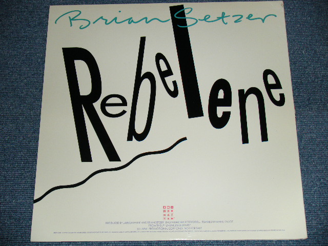 画像: BRIAN SETZER - REBELENE / 1987 US ORIGINAL PROMO ONLY 12"  