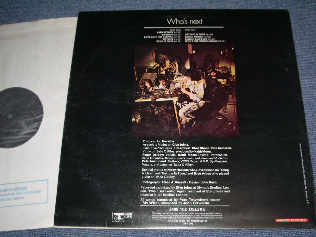 画像: THE WHO - WHO'S NEXT(Ex+++/Mint-) / UK ORIGINAL LP