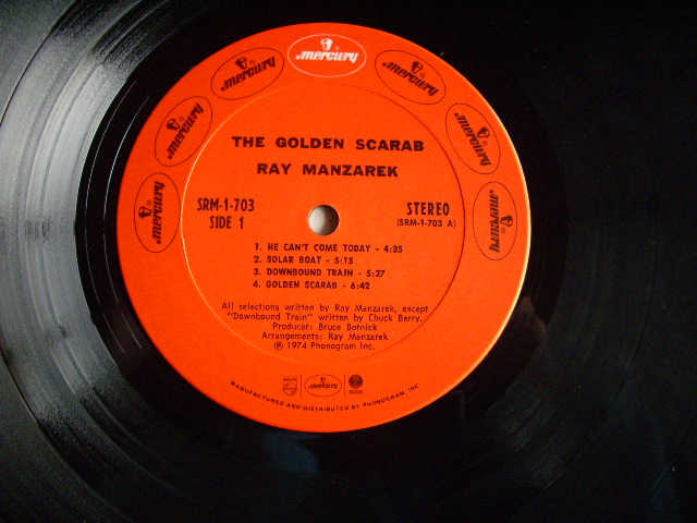 画像: RAY MANZAREK(THE DOORS) - THE GOLDEN SCARAB  / 1974 US ORIGINAL LP 