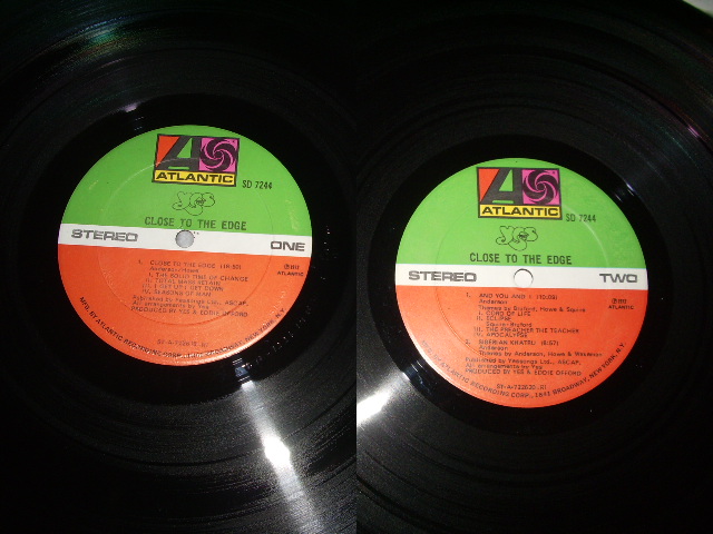 画像: YES - CLOSE TO THE EDGE ("1841" ADRRESS/ Matrix # BBB&BBB ) / 1972 US ORIGINAL "1841 Credit"LABEL LP 