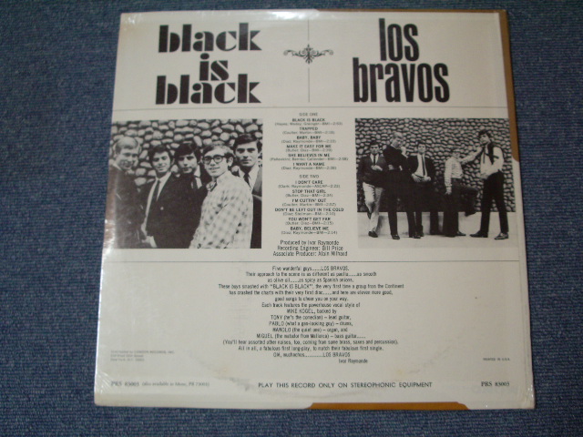 画像: LOS BRAVOS - BLACK IS BLACK / 1966 US Original Stereo Sealed  LP  