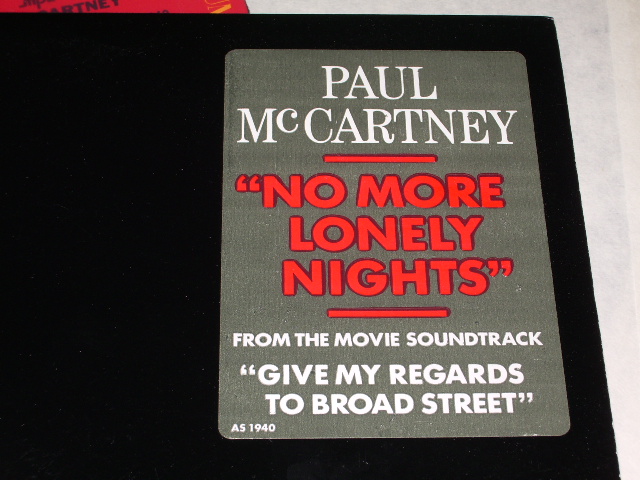 画像: PAUL McCARTNEY(BEATLES) - NO MORE LONELY NIGHT / 1985 US Promo Only 12" 