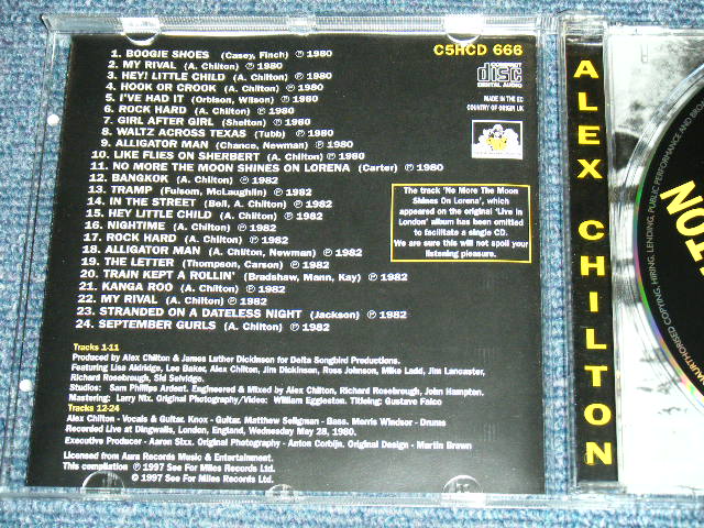 画像: ALEX CHILTON  ( Ex: BOX TOPS ) - LIKE FLIES ON SHERBERT + LIVE IN LONDON ( 2 in 1 ) / 1997 UK ORIGINAL BRAND NEW  CD