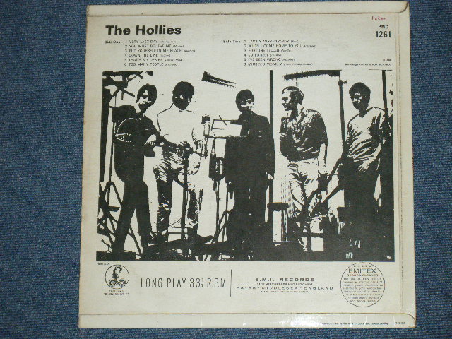 画像: THE HOLLIES - HOLLIES ( Ex+/Ex+++ ) / 1965 UK ORIGINAL "YELLOW PARLOPHONE" MONO  LP 