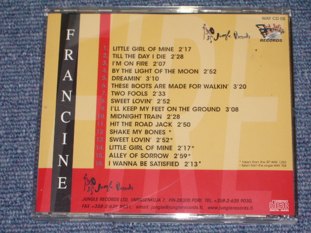 画像: FRANCINE - FIRE UP + 5 EXTRA TRACKS / 1993 EUROPE Brand New CD  