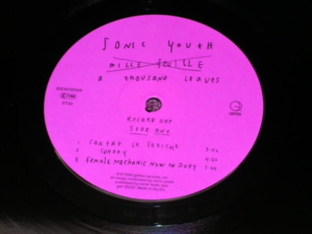 画像: SONIC YOUTH  - A THOUSAND LEAVES  /  1998 EU ORIGINAL NEW 2LP's