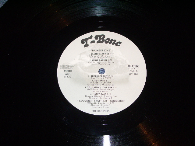 画像: THE BOPPERS - NUMBER : 1   / 1978 SWEDEN  ORIGINAL LP  