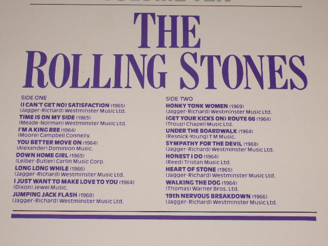 画像: ROLLING STONES - THE HISTORY OF ROCK VOL.10 / 1982 UK ORIGINAL MAIL ORDER  LP 