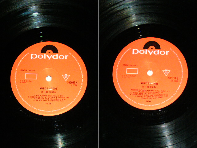 画像: CREAM - WHEELS ON FIRE ( IN THE STUDIO ) / Matrix Number A-1/B-1  )  / 1968 UK ORIGINAL MONO Used LP