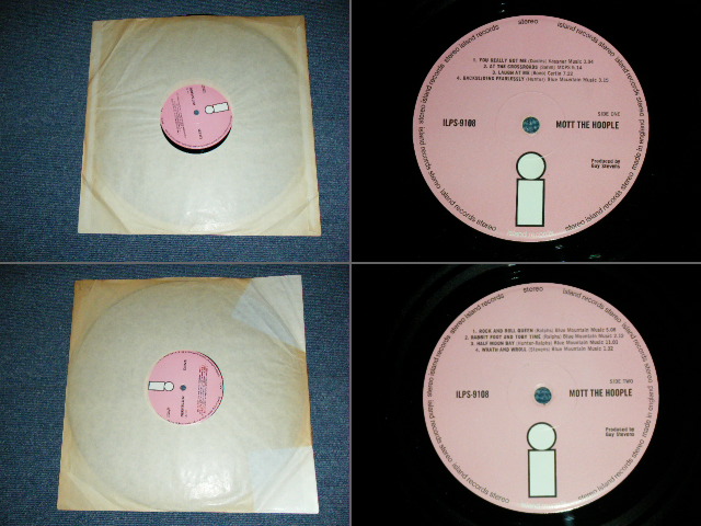 画像: MOTT THE HOOPLE  - MOTT THE HOOPLE ( With "Backsliding Fearlessly" Credit : Ex+/Ex+++ )  / 1969UK ORIGINAL "PINK LABEL" Used LP 