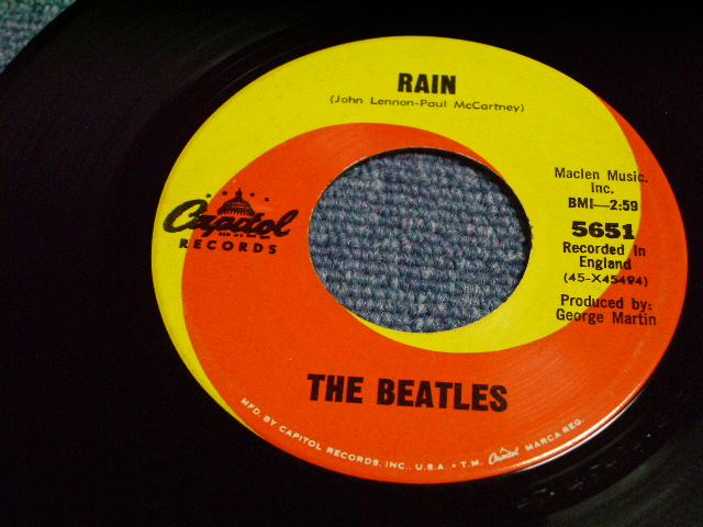 画像: BEATLES - PAPERBACK WRITER / 1966 US AMERICA ORIGINAL Used 7" SINGLE ORIGINAL  With PS