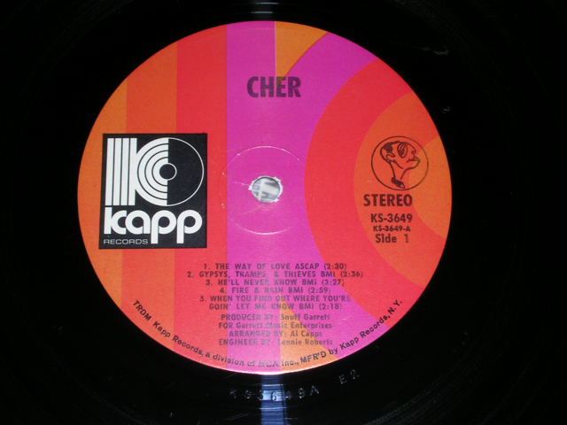 画像: CHER - GYPSY, TRAMPS & THIEVES  / 1971 US ORIGINAL LP 