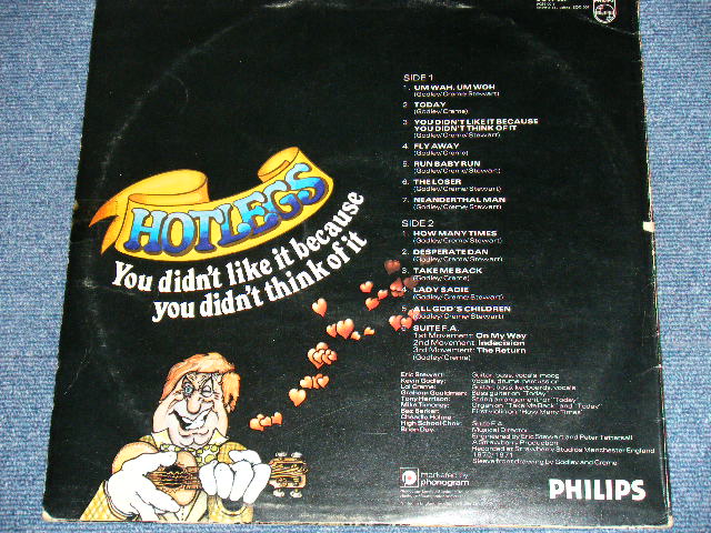 画像: HOTLEGS (Before  10CC) - YOU DIDN'T LIKE IT BECAUSE YOU DIDN'T THINK OF IT / 1976 UK  Used  LP