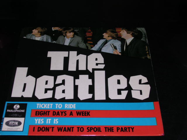 画像1: THE BEATLES - TICKET TO RIDE  ( 4 Tracks EP : Ex+++/Ex+++ ) / 1965  SWEDEN ORIGINAL Used 7" EP With PICTURE SLEEVE 