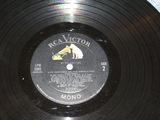 画像: JIMMIE RODGERS - MY TIME AIN'T LONG  / 1964 US  ORIGINAL MONO  LP