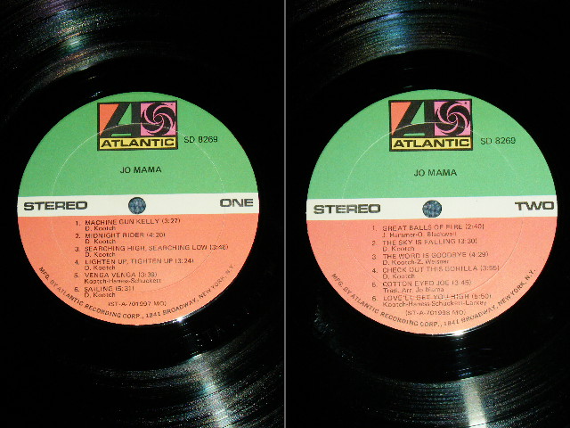 画像: JO MAMA - JO MAMA ( 'PIZZA HOUSE' :  Ex+++/MINT- ) / 1970 US ORIGINAL  LP 