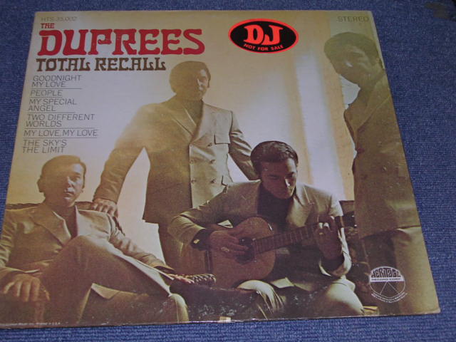 画像1: DUPREES - TOTAL RECALL / 1968 US ORIGINAL PROMO STEREO LP 