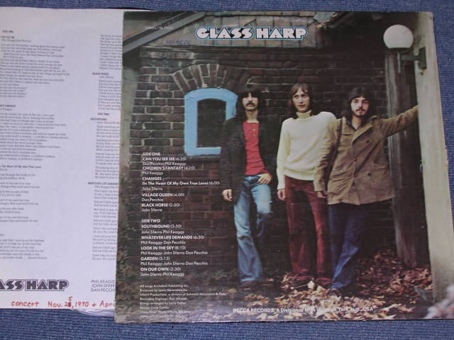 画像: GLASS HARP - GLASS HARP /  1970US ORIGINAL LP 