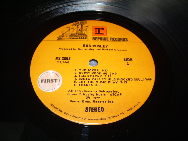 画像: BOB MOSLEY ( MOBY GRAPE ) - BOB MOSLEY   / 1972  US ORIGINAL LP 