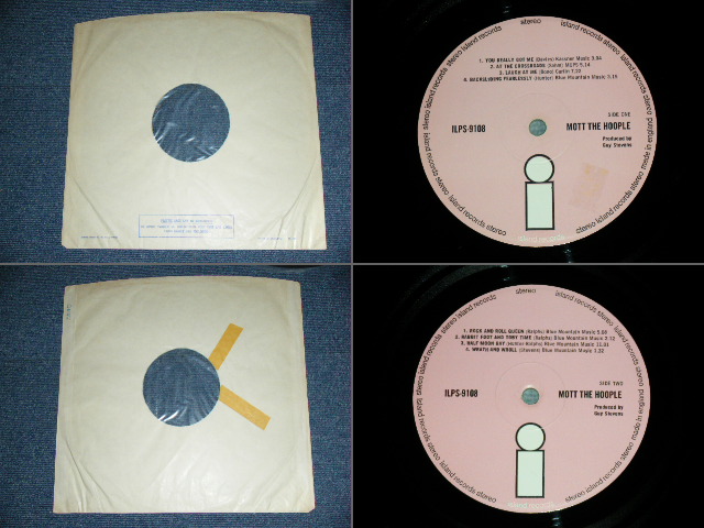 画像: MOTT THE HOOPLE  - MOTT THE HOOPLE ( With "Backsliding Fearlessly" Credit )  / 1969UK ORIGINAL "PINK LABEL" Used LP 