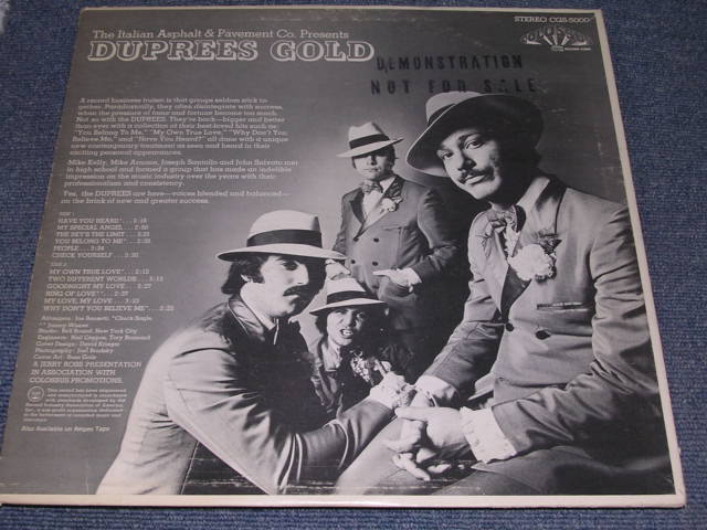 画像: DUPREES - DUPREES GOLD / 1970 US ORIGINAL PROMO LP 