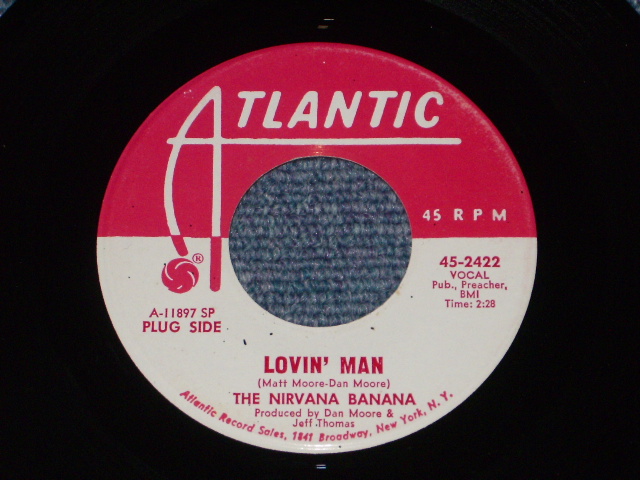 画像: NIRVANA BANANA - LOVIN' MAN  / 1967 US ORIGINAL White Label PROMO  7"Single With Company Sleeve  