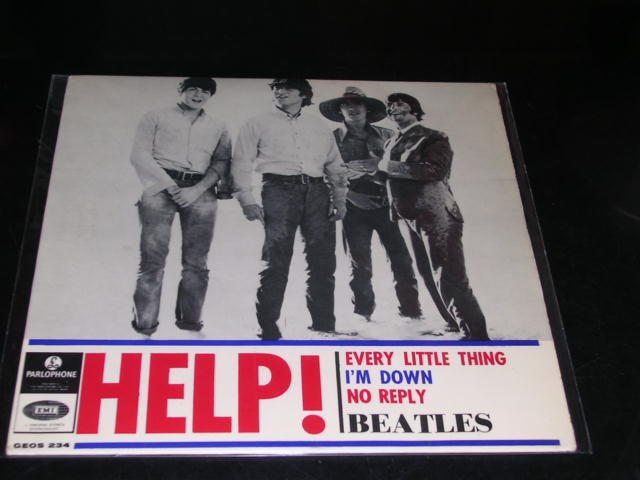 画像1: THE BEATLES -  HELP! ( 4 Tracks EP : Ex+++/Ex++ ) / 1965  SWEDEN ORIGINAL Used 7" EP With PICTURE SLEEVE 