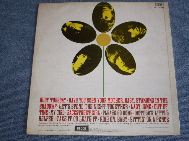 画像: ROLLING STONES - FLOWERS  / 1967 UK EXPORT STEREO LP