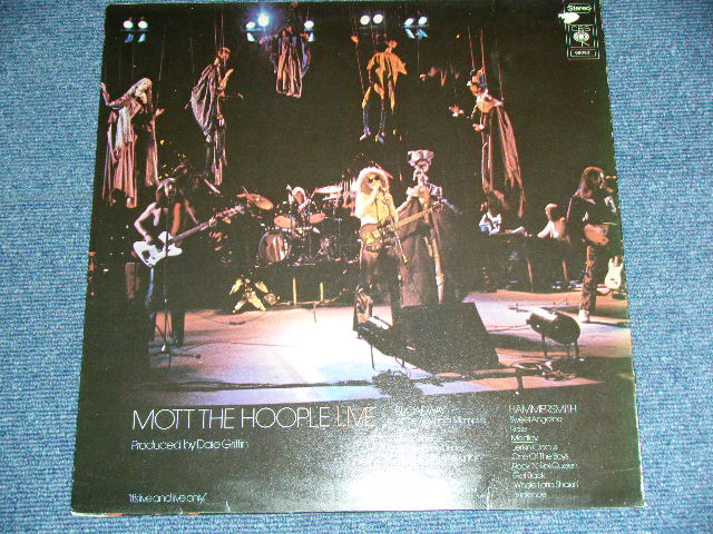 画像: MOTT THE HOOPLE  - MOTT THE HOOPLE LIVE ( Ex++/MINT- ) / 1974 HOLLAND ORIGINAL Used LP 