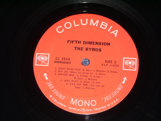画像: THE BYRDS - FIFTH DIMENSION  / 1966 ORIGINAL  MONO LP