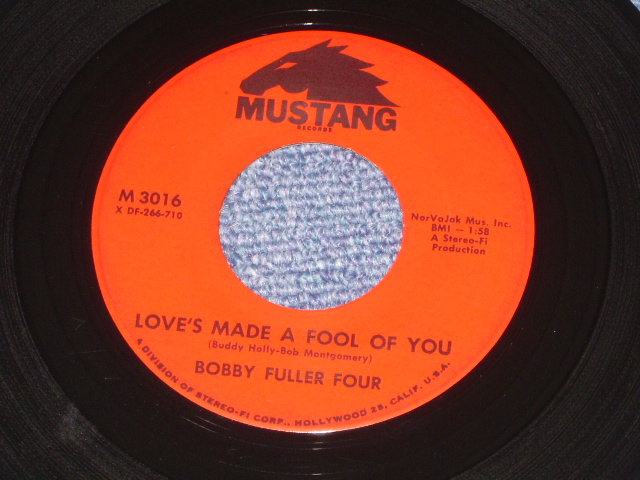 画像1: BOBBY FULLER FOUR - LOVE'S MADE A FOOL OF YOU ( BUDDY HOLLY'S SONG ) / 1966 US ORIGINAL  7"Single With 
