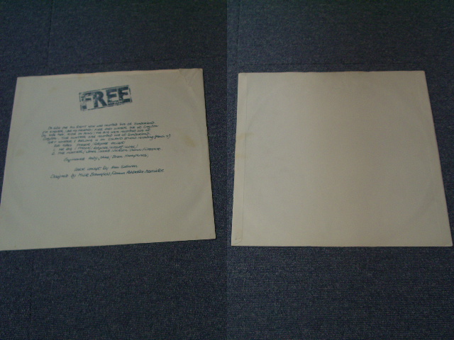 画像: FREE - FREE LIVE! (Ex+/Ex+++) /1971 UK ENGLAND ORIGINAL "PINK RIM Label" Used LP  