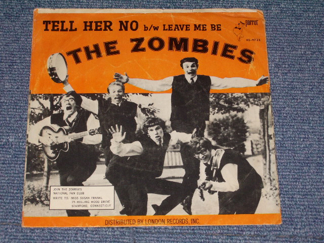 画像: THE ZOMBIES - TELL HER NO  / 1965 US Original 7"Single With PICTURE SLEEVE