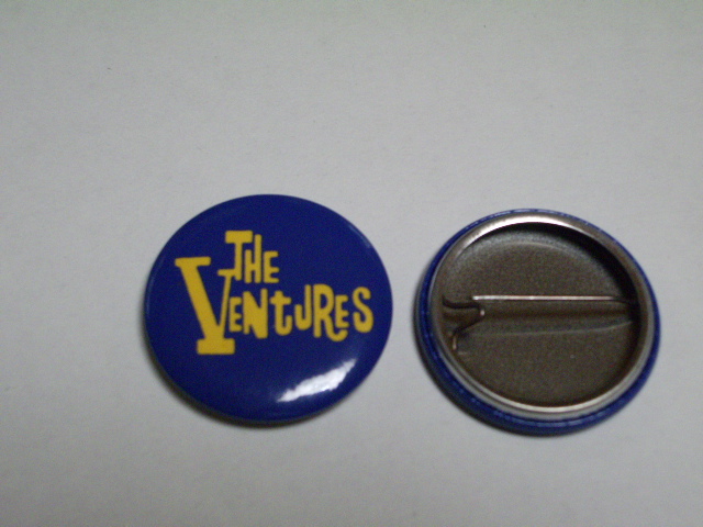 画像1: THE VENTURES BUTTON BADGE BLUE w/ YELLOW LOGO