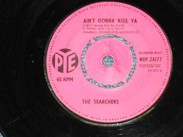 画像: THE SEARCHERS - AIN'T GONNA KISS YA / 1963 UK ORIGINAL 7"EP With PICTURE SLEEVE  