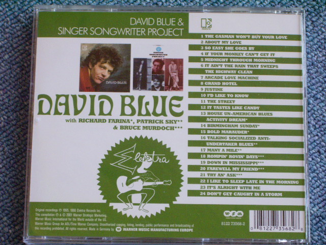 画像: DAVID BLUE - DAVID BLUE & SINGER SONGWRITER PROJECT/2001 GERMAN  SEAOLED CD 