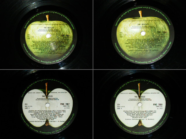 画像:  BEATLES  - THE BEATLES ( WHITE ALBUM : Ex-/Ex+ : No.0045729 ) / 1968 UK ORIGINAL TOP OPEN & 1st Press NO Credit 'An E.M.I. Recording'   Label Used MONO  2 LP  NO Insetrs  