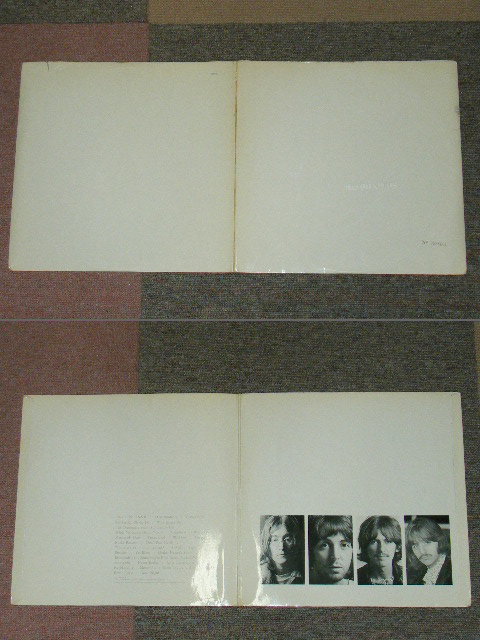 画像:  BEATLES  - THE BEATLES (WHITE ALBUM) (No.0528661) (NO INSERTS) (Matrix #1)YEX 709-1  4 GGO 2)YEX 710-1  2 GAM 3)YEX 711-1  1 HM 4)YEX 712-1  3LAG) (Ex-/Ex++ Looks:Ex+ EDSP, WOL, TEAR)  / 1968 UK ENGLAND ORIGINAL TOP OPEN  "2nd Press 'An E.M.I. Recording' Credit Label" STEREO Used 2 LP
