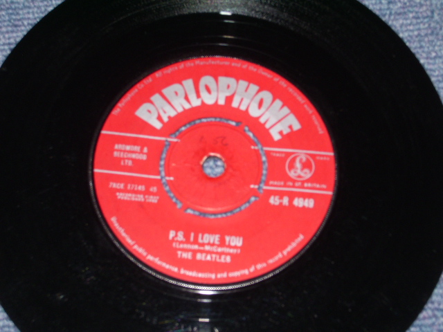 画像: THE BEATLES - LOVE ME DO & P.S.I LOVE YOU / 1963 UK Original 1st Press Press RED Label  NON Credit 'SOLD in UK'  Used 7" Single