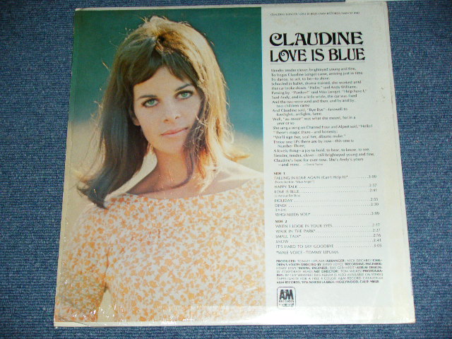 画像: CLAUDINE LONGET - LOVE IS BLUE (Matrix # A)P A+M SP-4183 (RE-1)-2 A)P A+M SP-4184 (RE-1)-1) "PITMAN Press in NJ" (MINT-/Ex+++ Looks:MINT-) / 1967 US AMERICA ORIGINAL 1st Press "BROWN Label" STEREO Used LP 