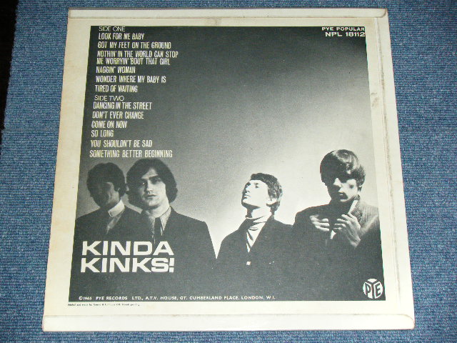 画像: THE KINKS - KINDA KINKS ( Ex+/Ex++ )/ 1965 UK ORIGINAL MONO LP 