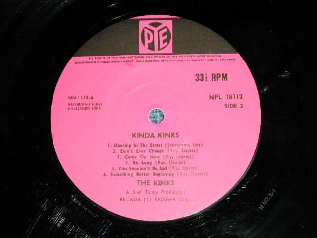 画像: THE KINKS - KINDA KINKS ( Ex++,Ex+/Ex++ )/ 1965 UK ORIGINAL MONO LP 