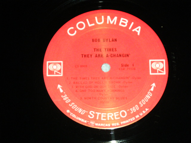 画像: BOB DYLAN - THE TIMES THEY ARE A-CHANGIN'( Ex+++/MINT- )  /  1965 US RELEASED VERSION 360 Sound in WHITE  STEREO Used  LP
