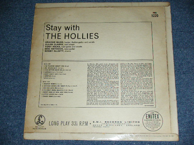 画像: THE HOLLIES - STAY WITH THE HOLLIES ( VG+++/Ex+++ )  / 1964 UK ORIGINAL "YELLOW PARLOPHONE" MONO  LP 
