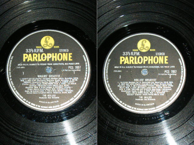 画像: THE HOLLIES - HOLLIES' GREATEST ( VG++/Ex++ )  / 1968 UK ORIGINAL "YELLOW PARLOPHONE" STEREO LP 