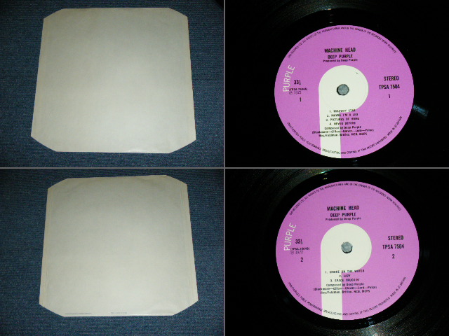 画像: DEEP PURPLE - MACHINE HEAD  ( Ex+++/MINT, MATRIX No.A-3-1-3/B-4-1-1- )   / 1972 UK ORIGINAL 3rd Press? Used LP 