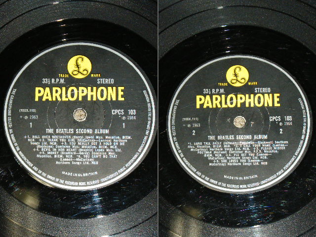 画像: THE BEATLES - SECOND ALBUM ( VG/VG+++ ) / 1966 UK EXPORT  Yellow Parlophone STEREO LP